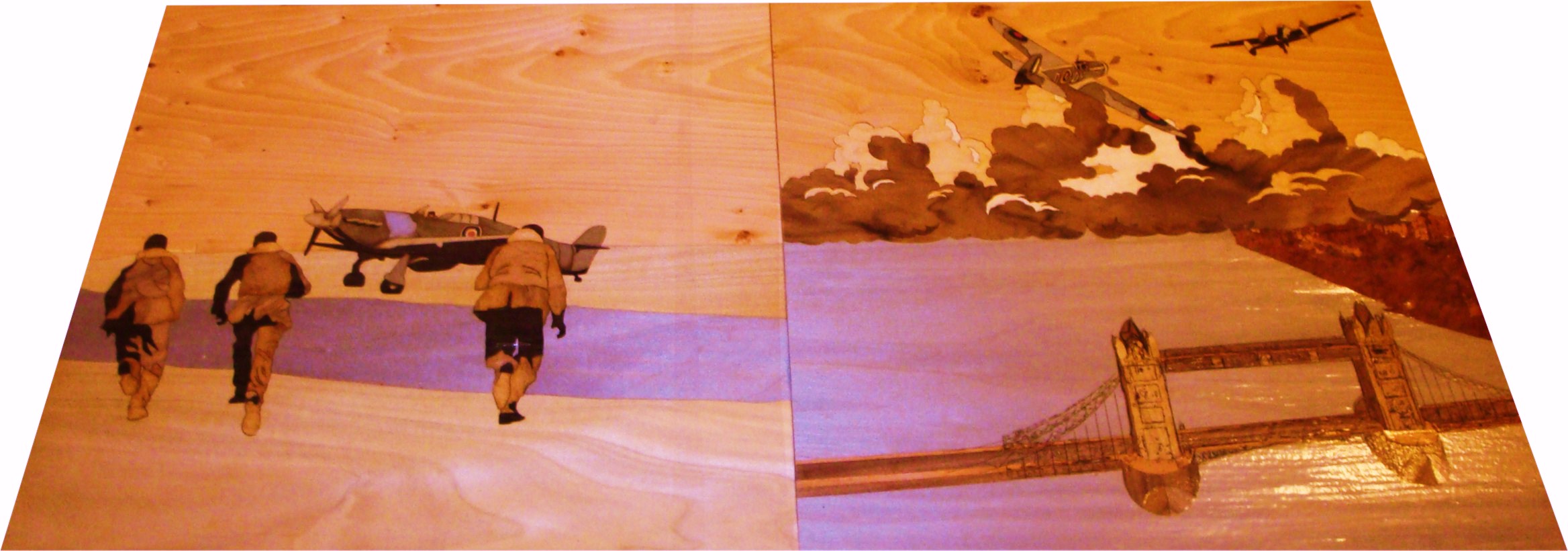 panels designed with a Battle of Britain theme June 2010 (unfinished panels)