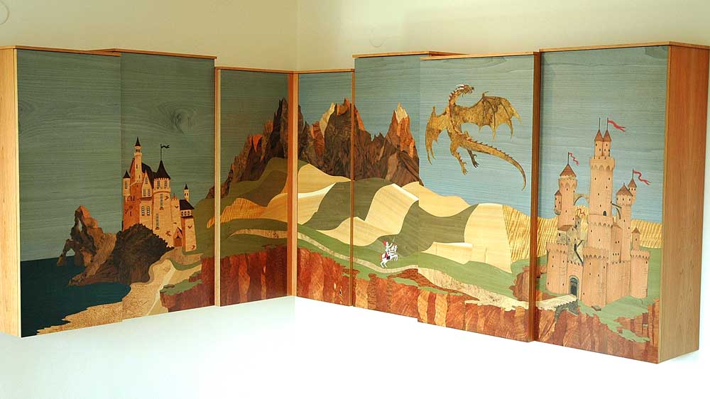 marquetry doors for wardrobes